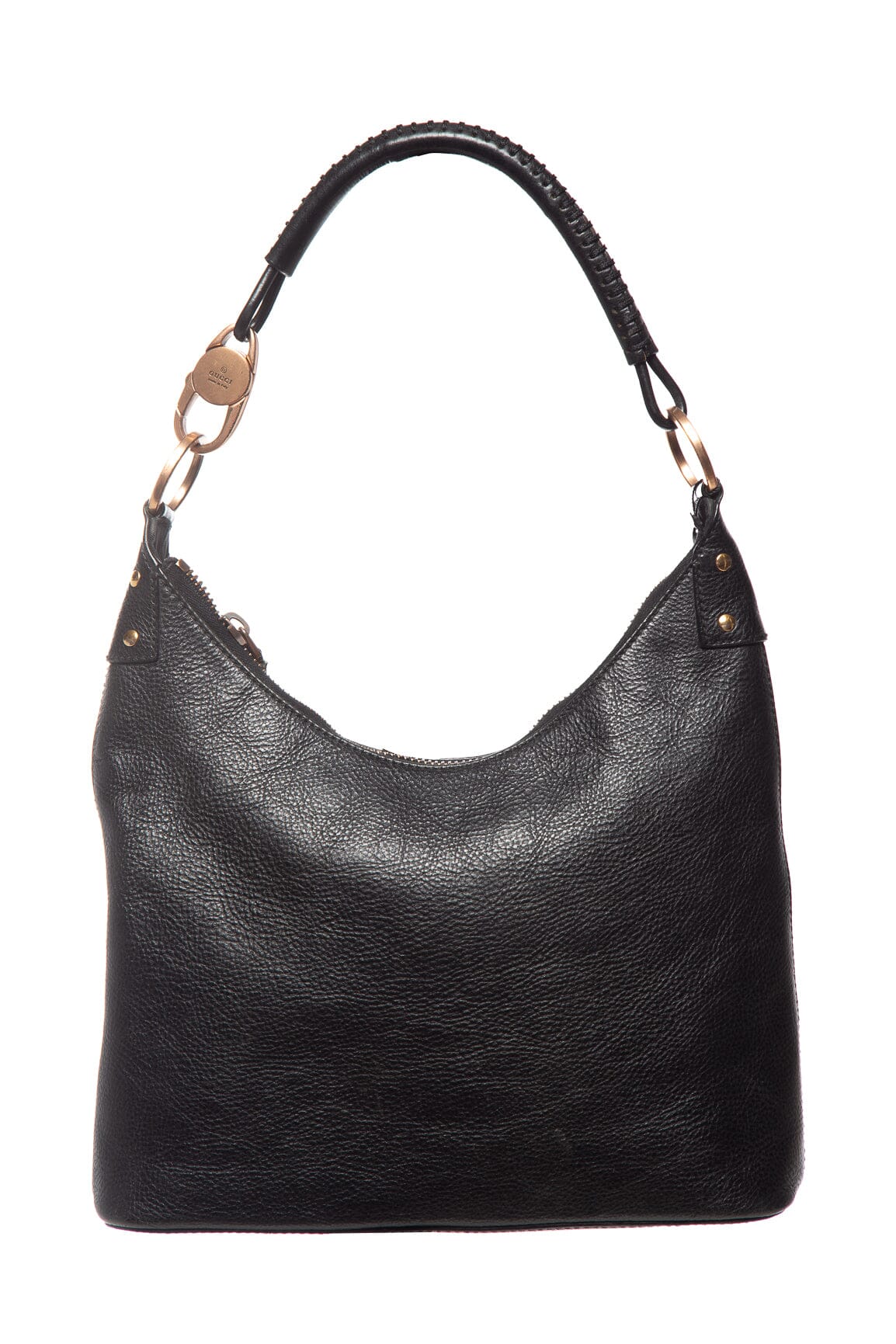 Gucci Vitage Black Leather Shoulder Bag