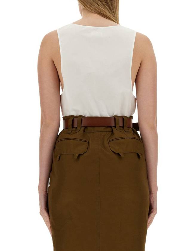 Luxury Saint Laurent Trending 2025 Semi See-through Henry Tank Top 790074Y227W