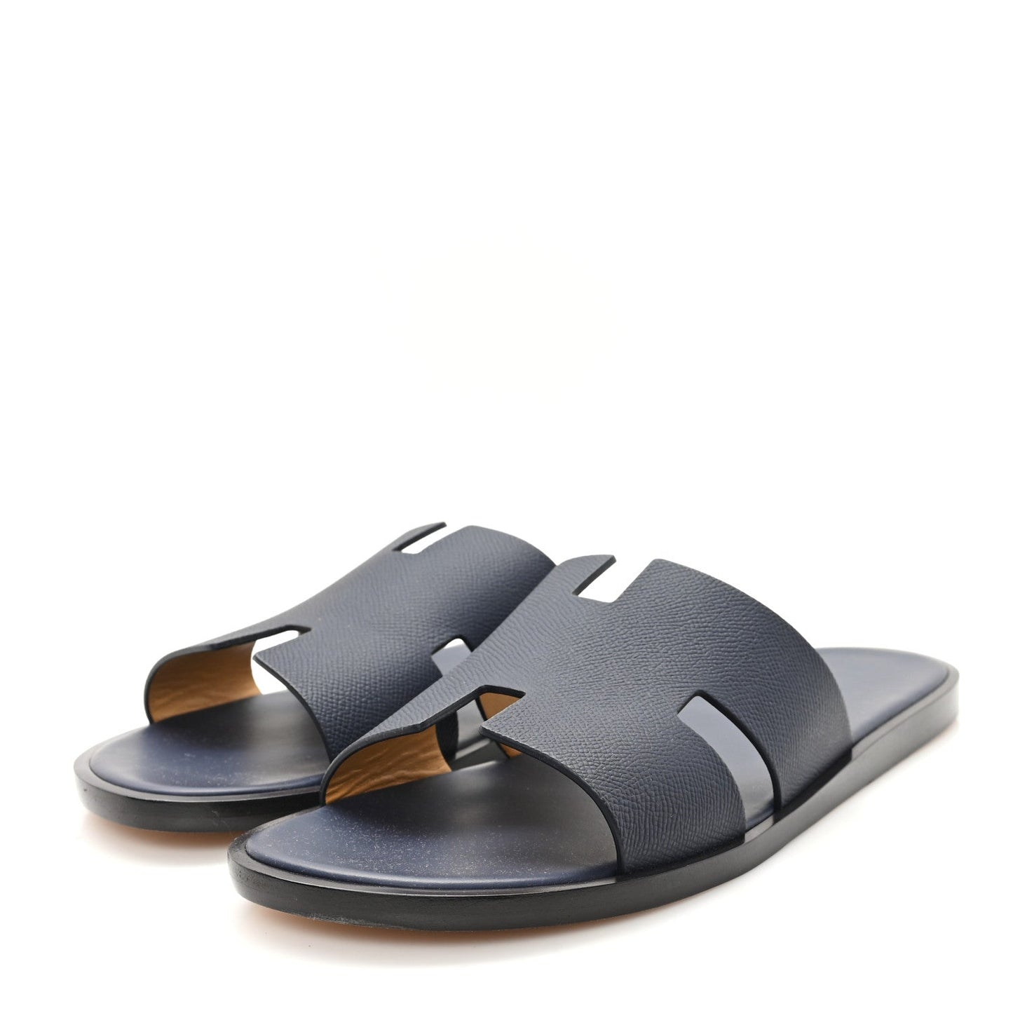 Hermes Epsom Mens Izmir Sandals 45.5 Marine