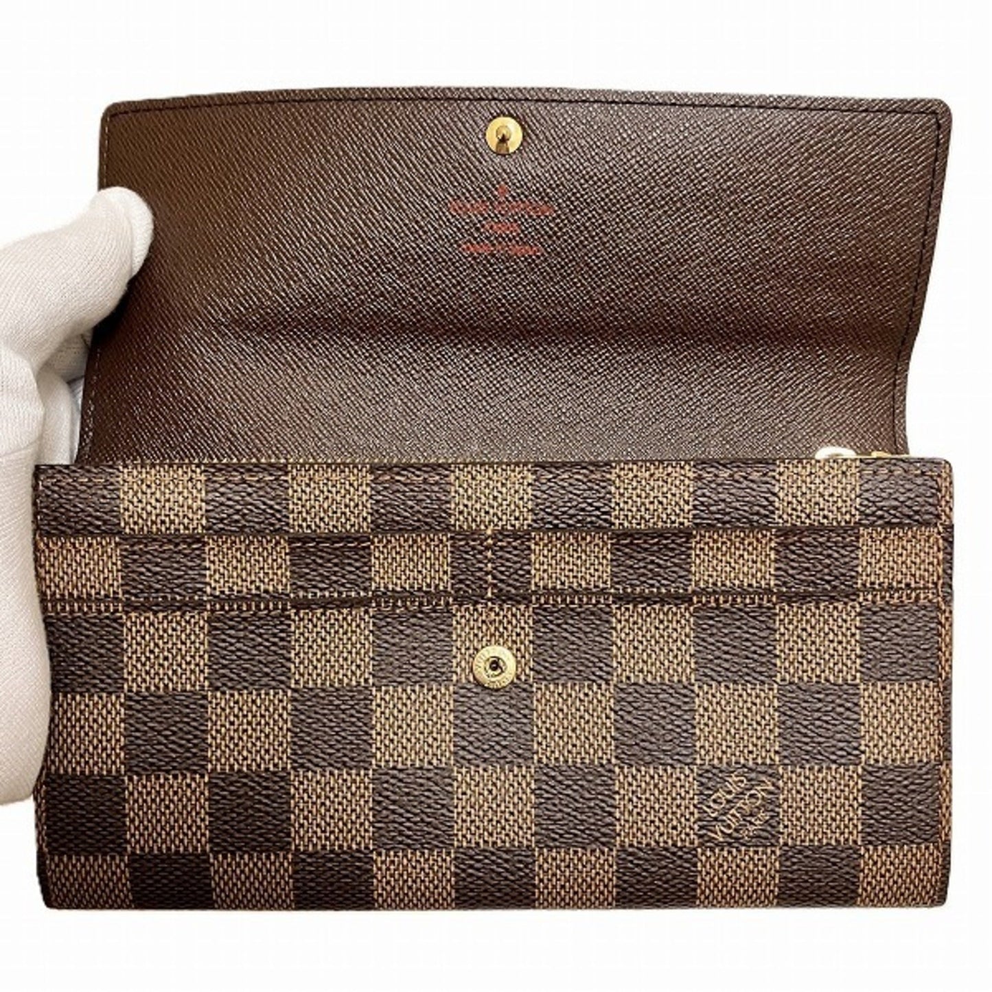 Louis Vuitton Damier  Damier Canvas Long Wallet (Bi-Fold)