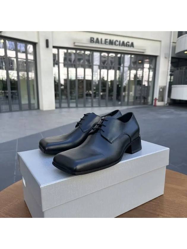Luxury Balenciaga Trending 2026 Work Lace-Up Derby Black
