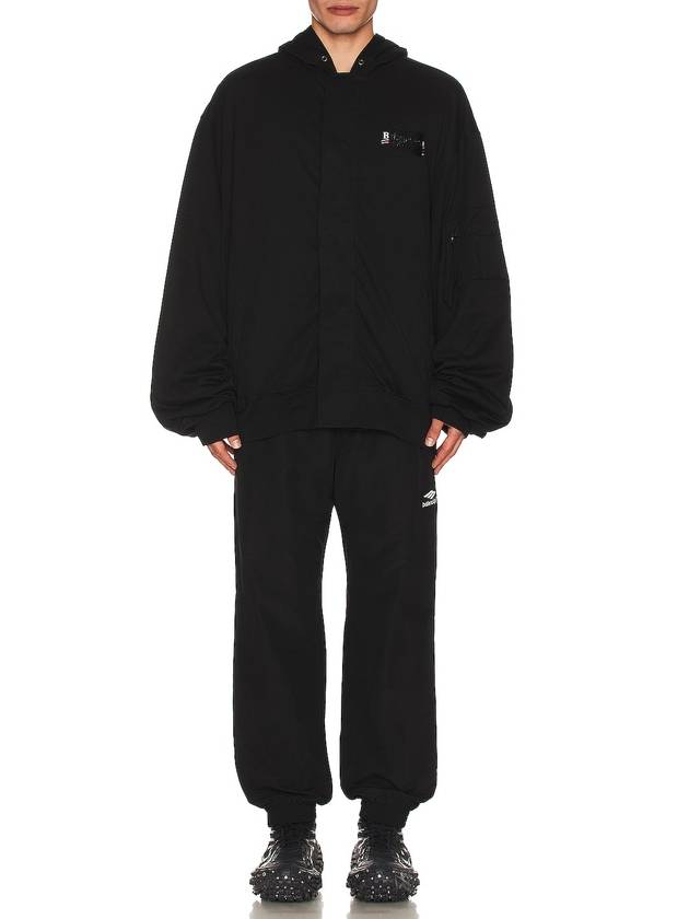 Luxury Balenciaga Trending 2026 Gaffer Padded Cotton Bomber Jacket Black