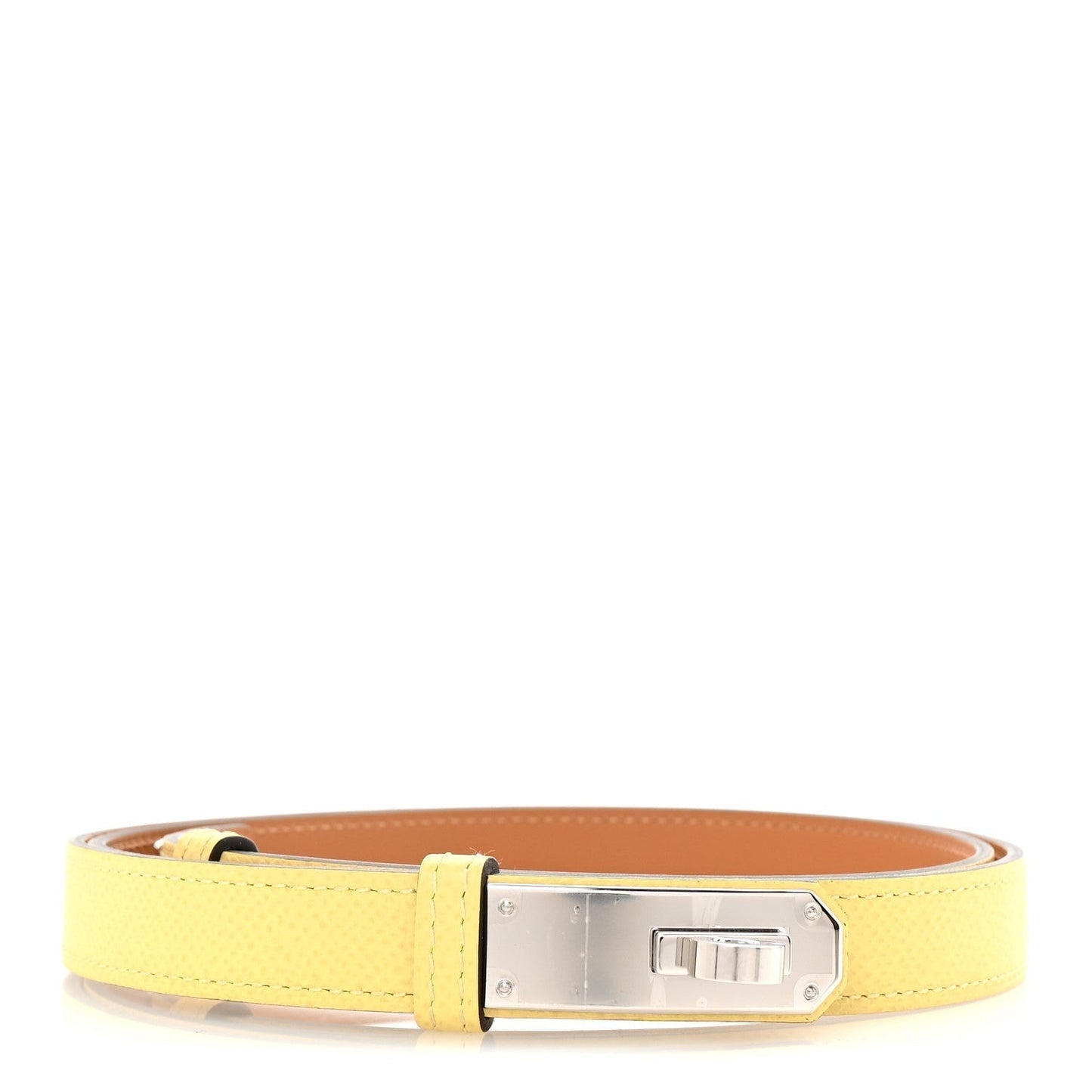 Hermes Epsom Kelly Belt Jaune Poussin