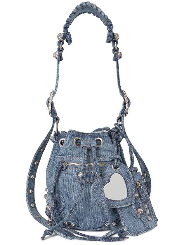 Luxury Balenciaga Trending 2026 Le Cagole XS Bucket Bag Blue