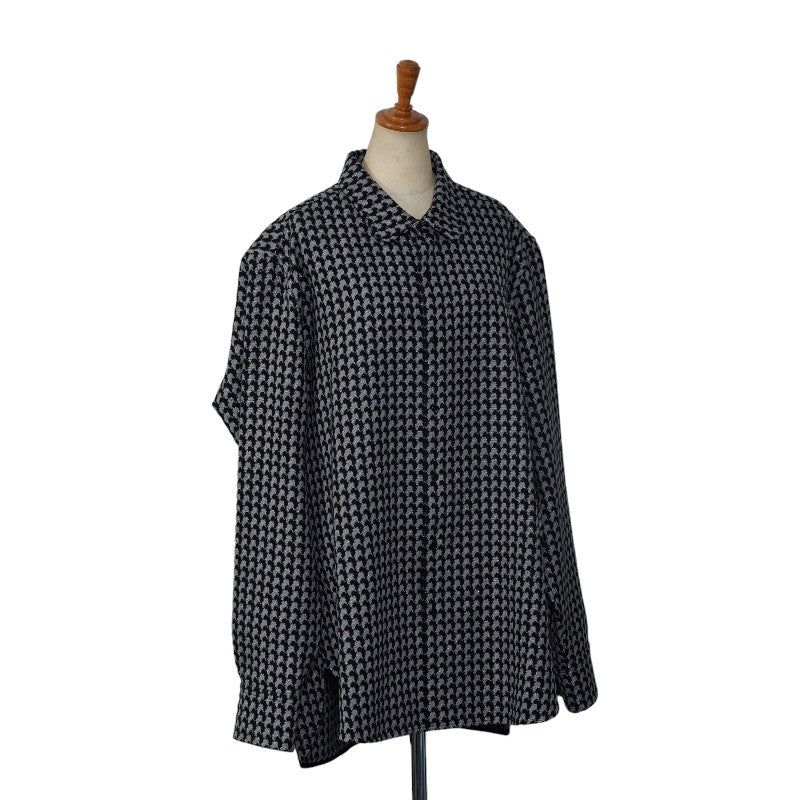 LOUIS VUITTON Louis Vuitton RM192 RDQ HHS66W Long-Handy  Wool/Polyester Black Grey  T-Shirt