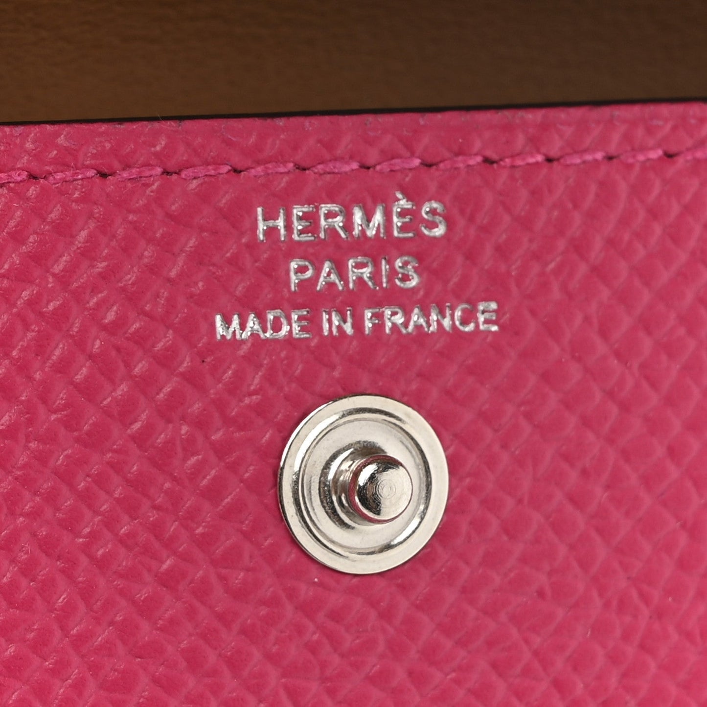 Hermes Epsom Kelly Pocket Belt Rose Mexico