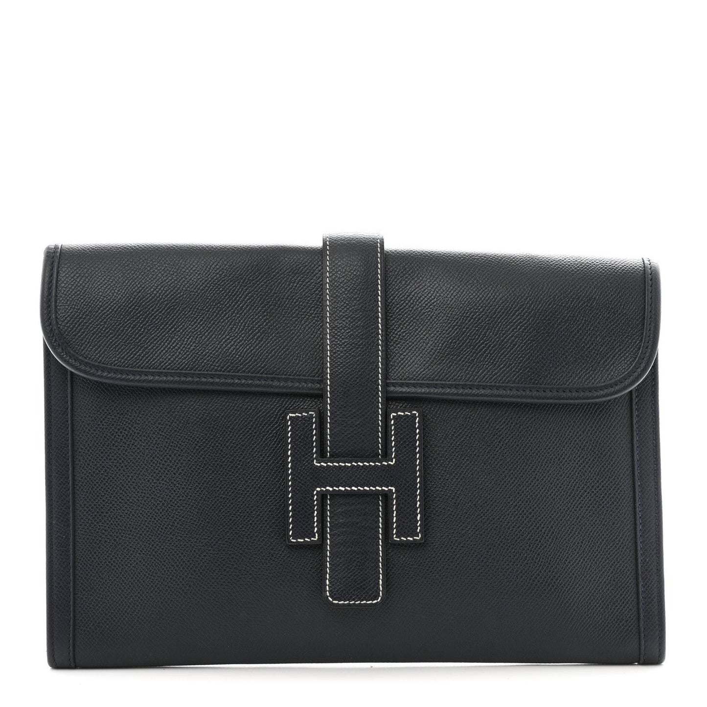 Hermes Epsom Jige PM Clutch Bleu
