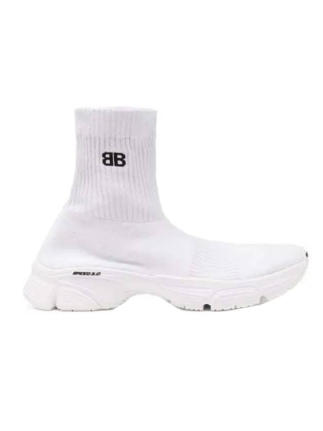 Luxury Balenciaga Trending 2026 Men's Speed 30 Knit High Top Sneakers White
