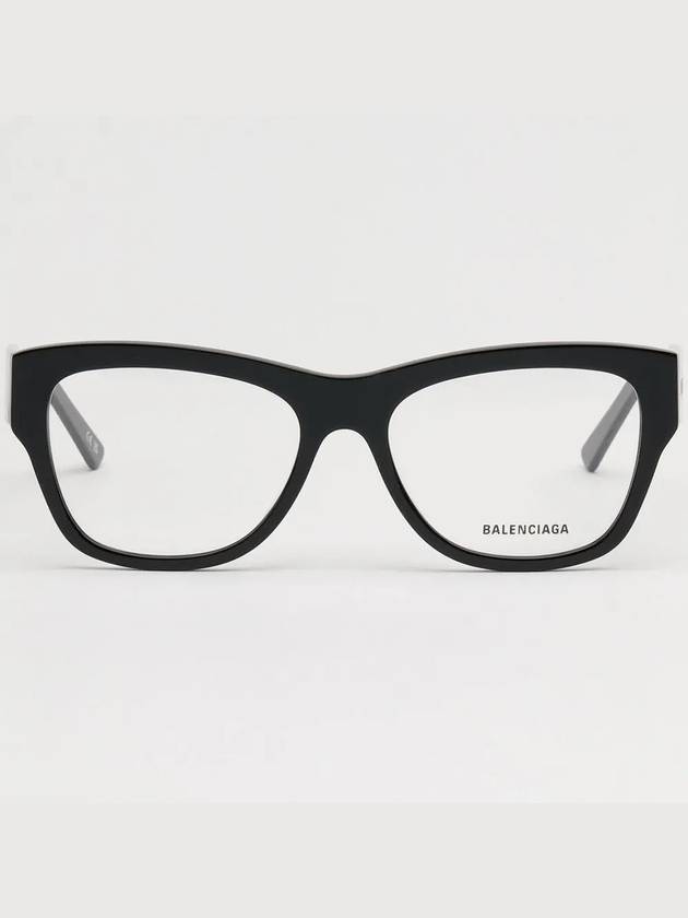 Luxury Balenciaga Trending 2026 Acetate Square Eyeglasses Black