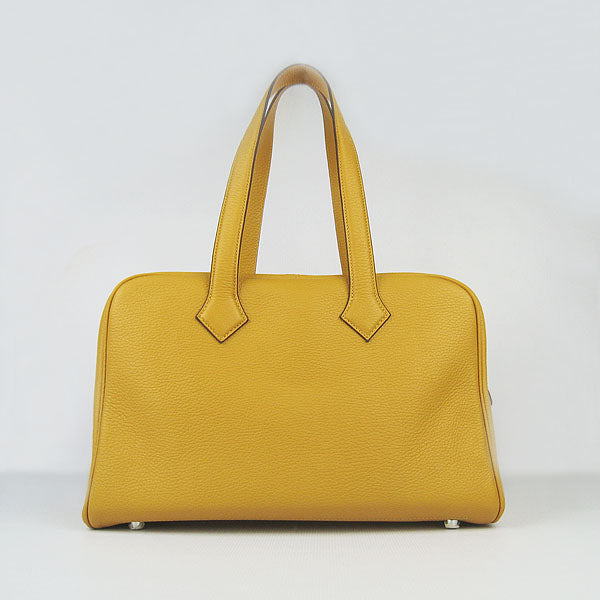 Luxury Hermes Togo leather handbag H2802 yellow