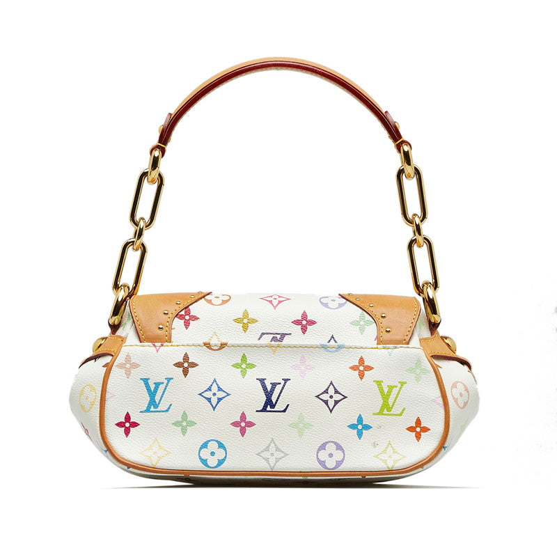 Louis Vuitton Multicolor Marilyn Shoulder Bag M40127 Bronze White PVC Leather Louis Vuitton