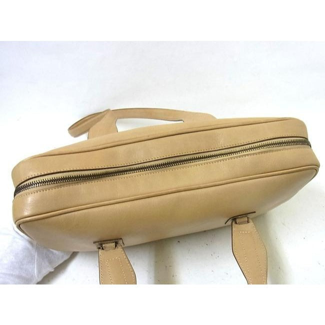Gucci Vintage Camel Brown Leather Satchel