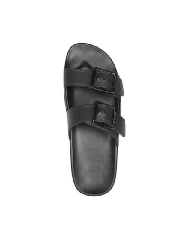 Luxury Balenciaga Trending 2026 Mallorca Strappy Leather Slippers Black