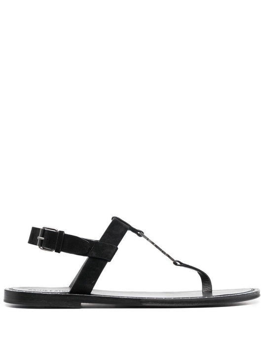 Luxury Saint Laurent Trending 2025 Men's Cassandra Sandals in Nero | Size 42 | 7322291NZAA1000