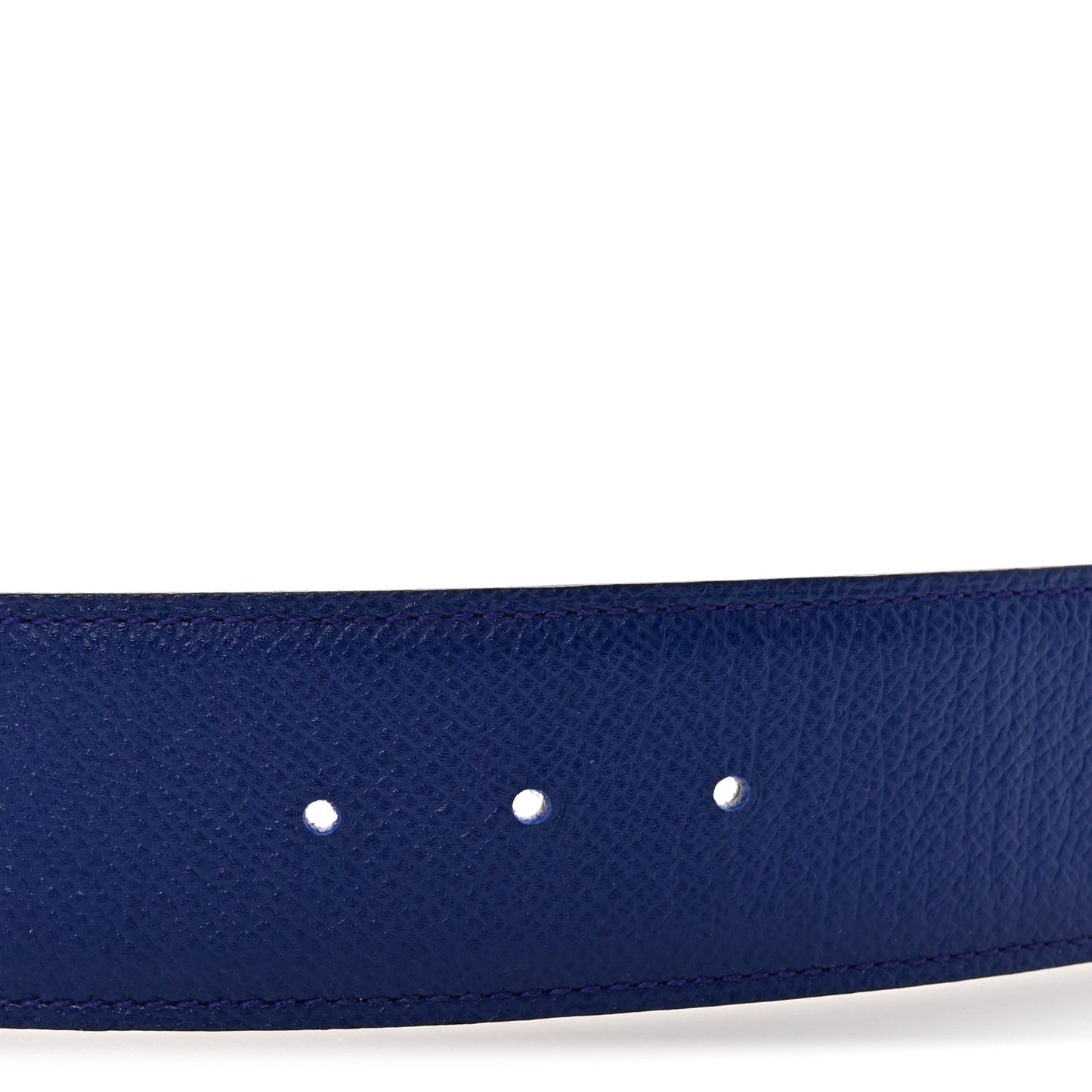 Hermes Epsom Swift 38mm Belt Strap  95 38 Bleu Electrique Black