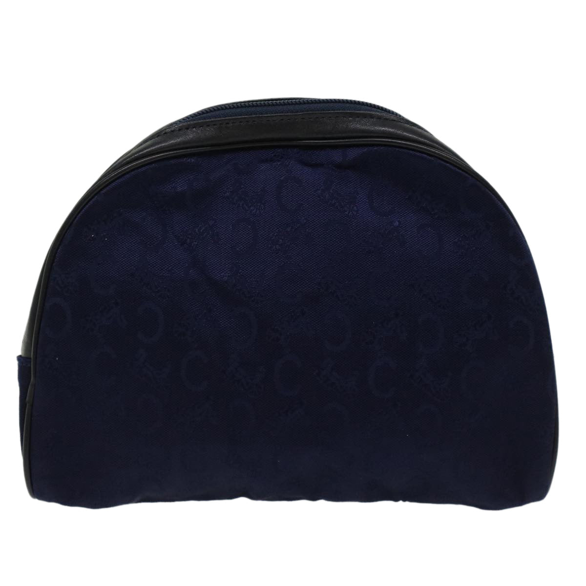 Luxury CELINE C Macadam Pouch Canvas Navy Black  ac2167