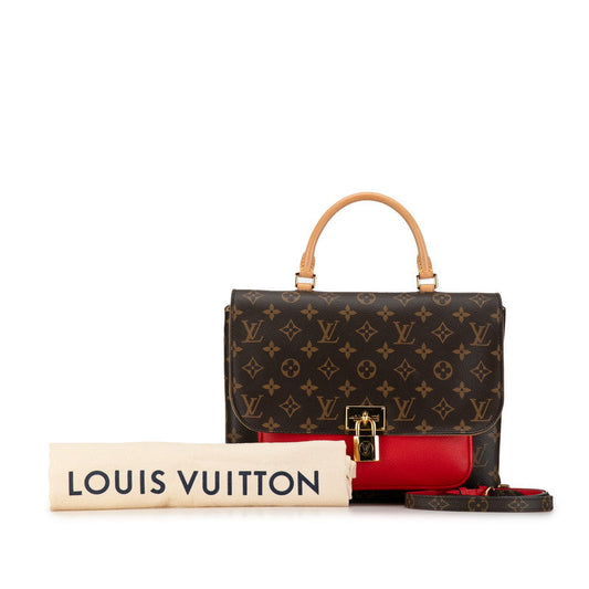 Louis Vuitton Monogram Marinian Handbag 2WAY M44286 Brown Coclico PVC Leather Louis Vuitton
