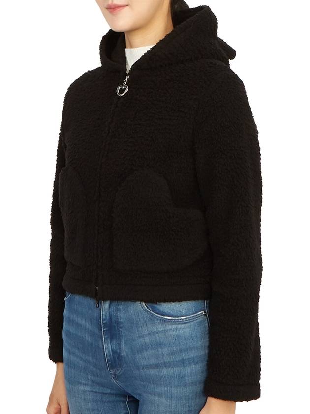 Luxury Balenciaga Trending 2026 Softwear Heart Zip-up Hoodie Black