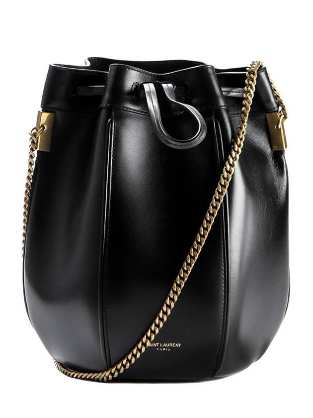 Luxury Saint Laurent Trending 2025 Talitha Small Bucket Bag Black