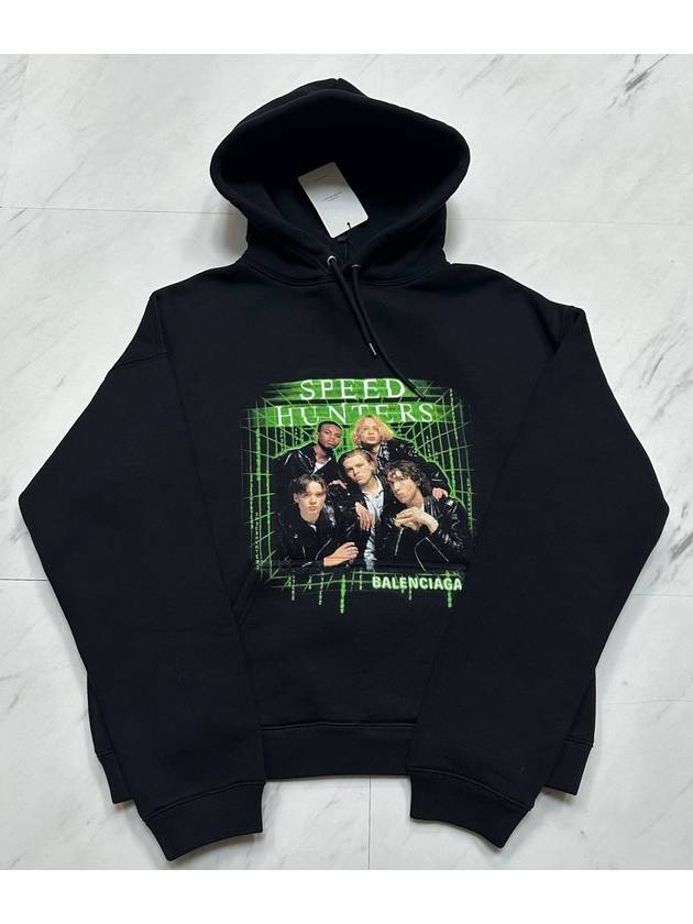 Luxury Balenciaga Trending 2026 Cotton Speedhunter Print Hoodie