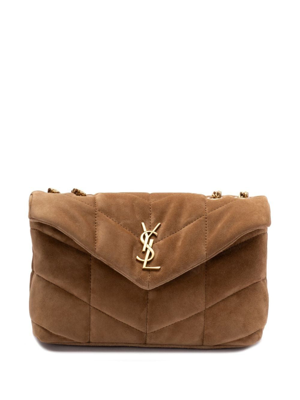 Luxury Saint Laurent Trending 2025 Women's Toy Puffer Bag in Goldenleaf | 7593371U807