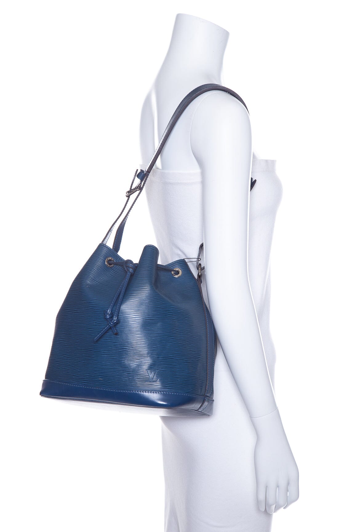 Louis Vuitton 2013 Blue Epi Leather Bucket Handbag