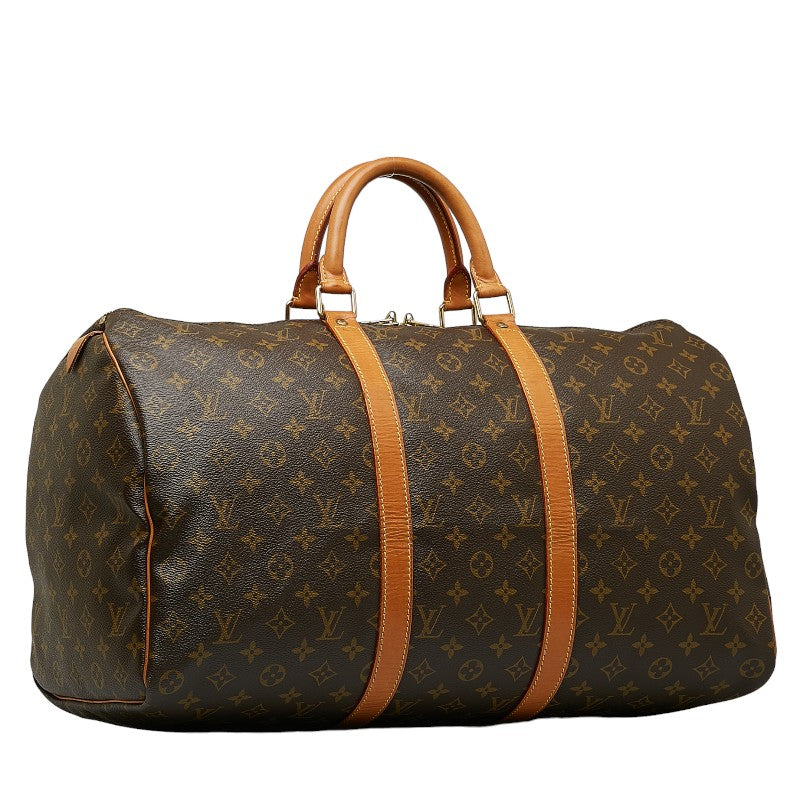 Louis Vuitton Monogram Keiphorus 50 Boston Bag Handbag M41426 Brown PVC Leather Louis Vuitton