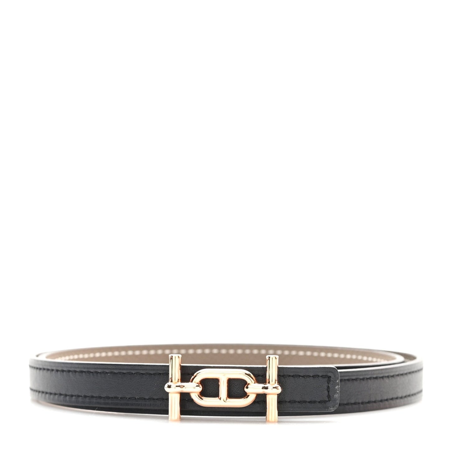 Hermes Swift Epsom 13mm Ancre Belt 70 28 Black Etoupe