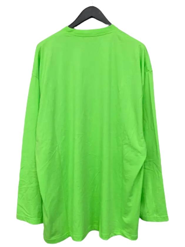 Luxury Balenciaga Trending 2026 Color Language Long-Sleeved T-Shirt Green