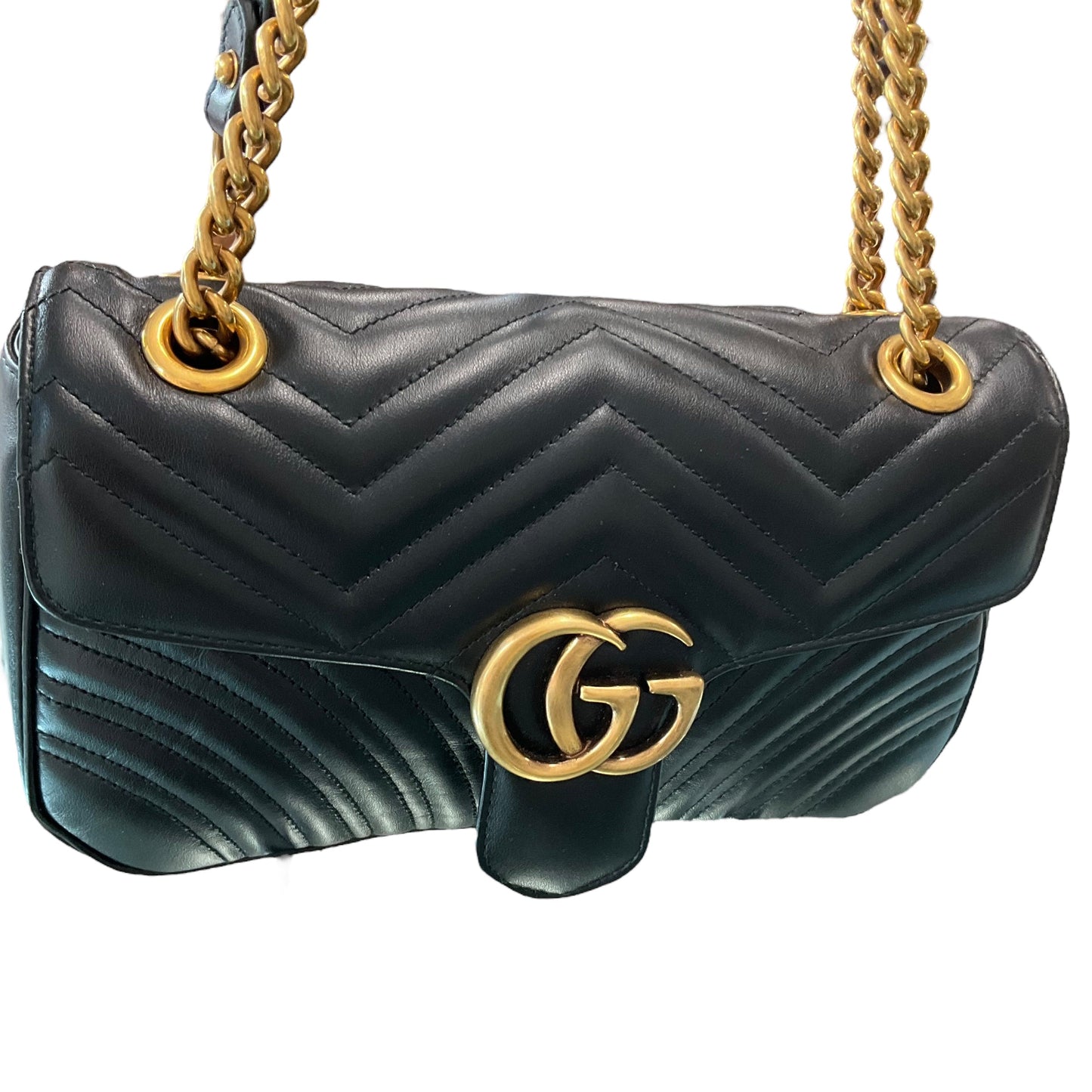 Gucci GG Marmont Leather Quilted Shoulder Bag