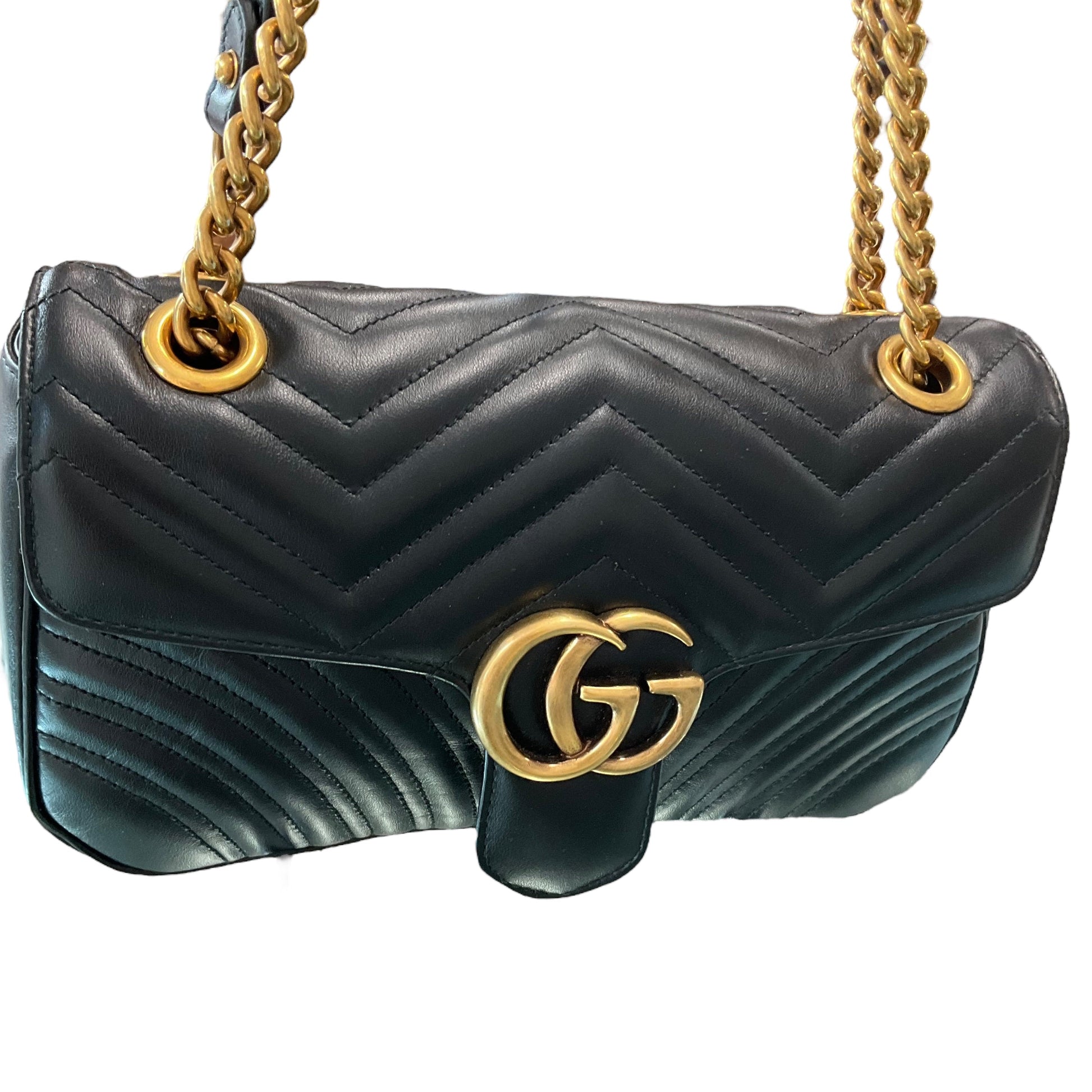 Gucci GG Marmont Leather Quilted Shoulder Bag