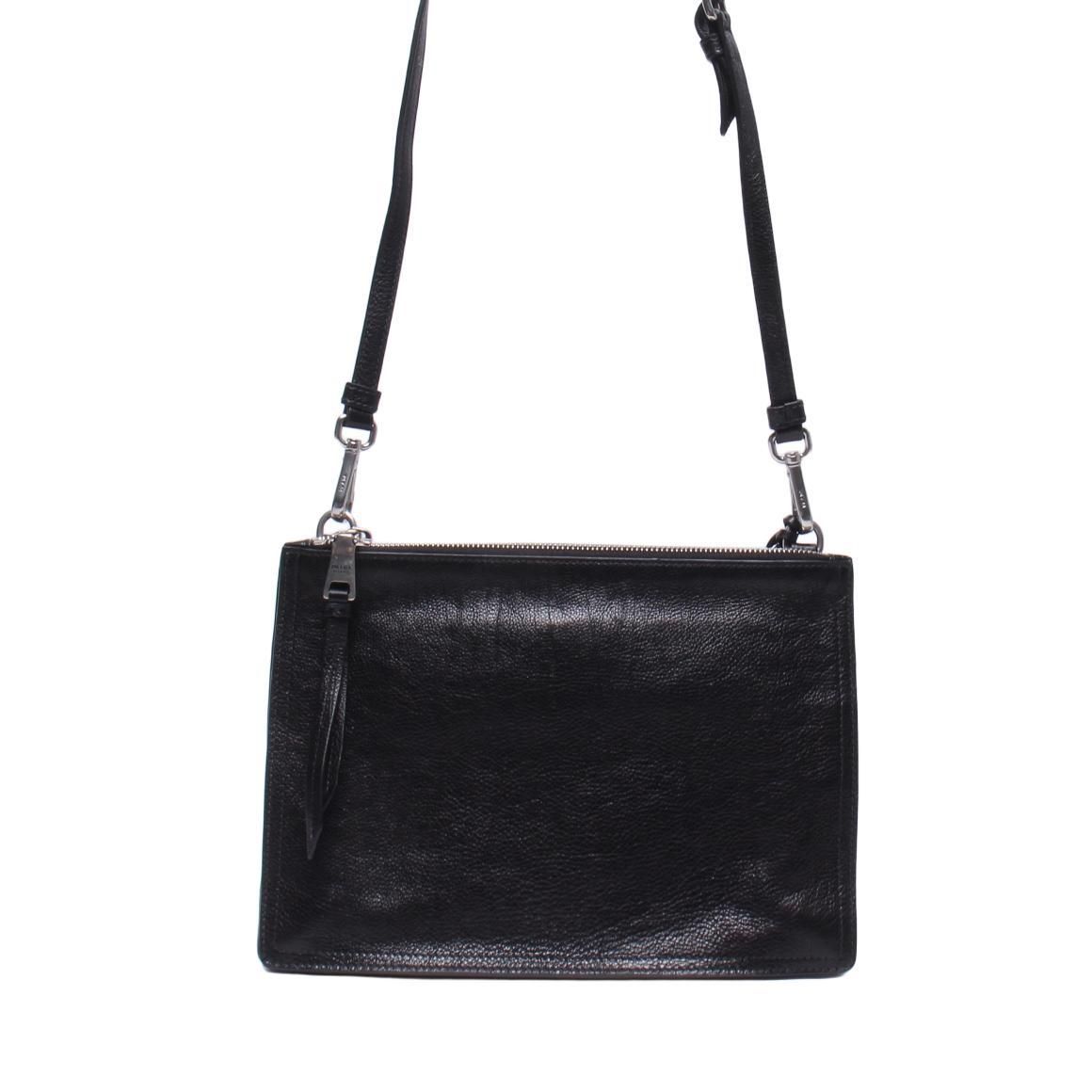 Prada Glace Calf Etiquette Shoulder Bag - Black Crossbody  ITL4T5EE3FIO