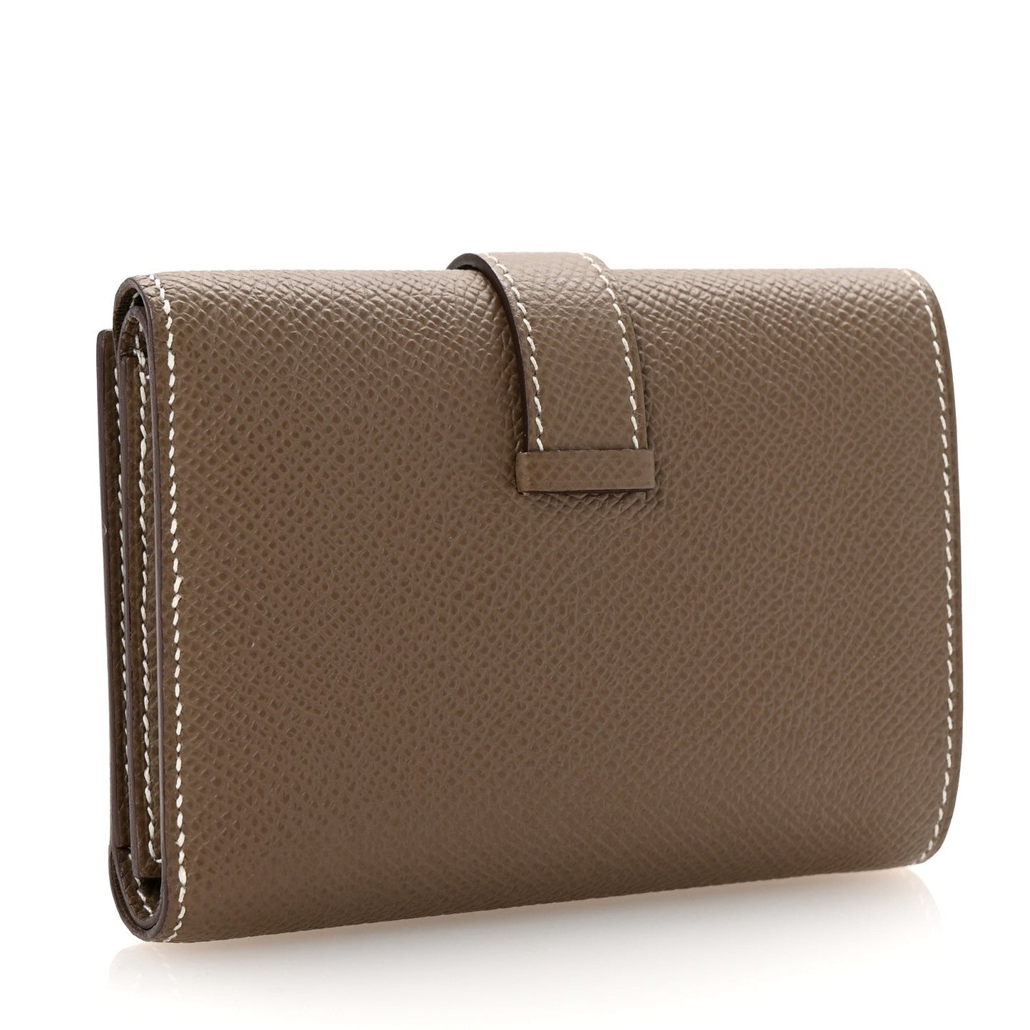 Hermes Epsom Tri-Fold Compact Bearn Wallet Etoupe