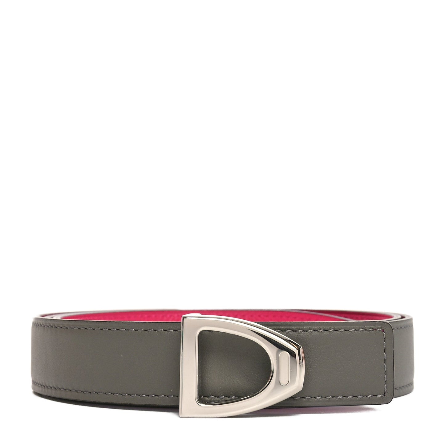 Hermes Swift Epsom 13mm Cavaliere Belt 90 36 Gris Meyer Rose Mexico