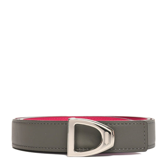 Hermes Swift Epsom 13mm Cavaliere Belt 90 36 Gris Meyer Rose Mexico