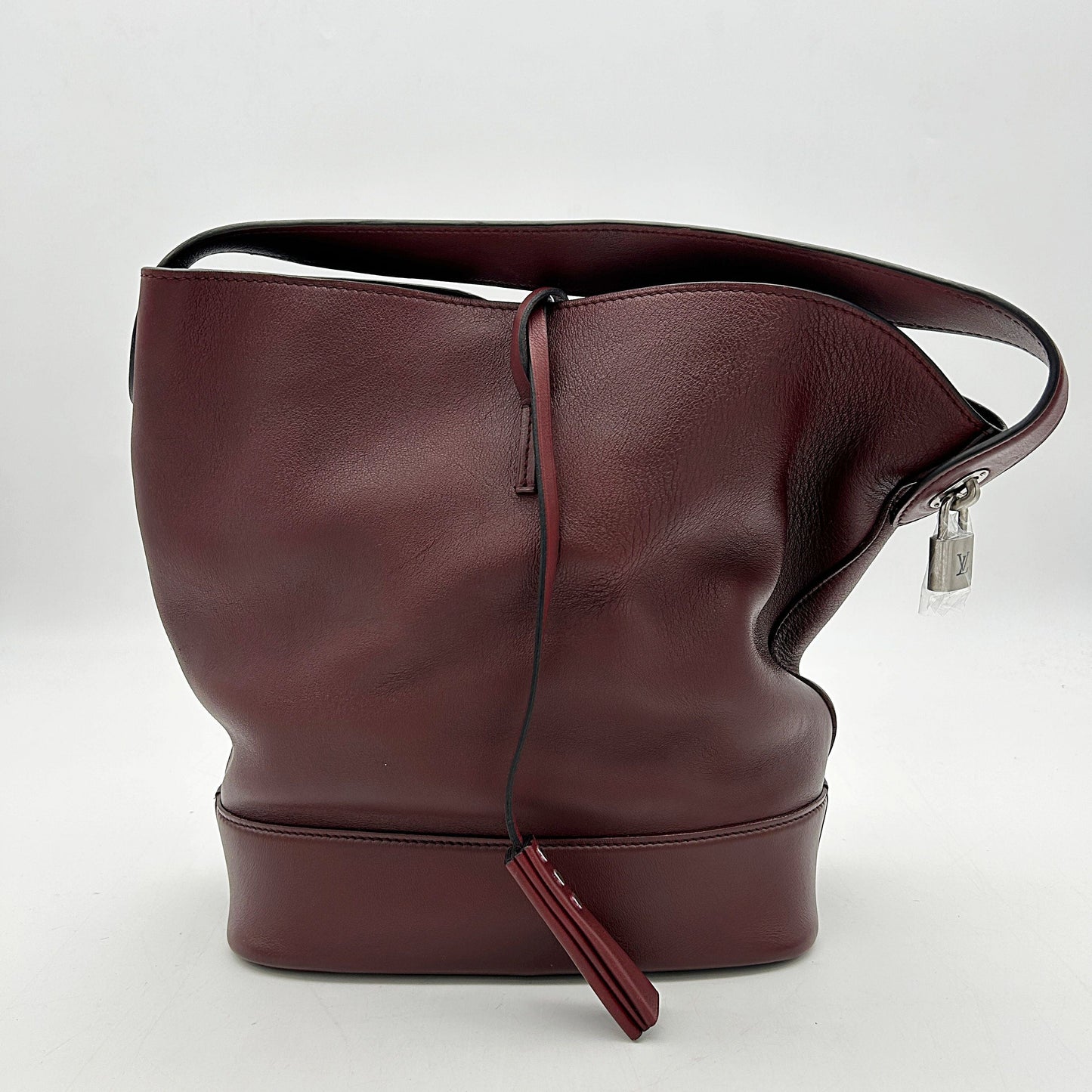 Louis Vuitton NN14 Leather Bucket Bag Dark Red 2504101814