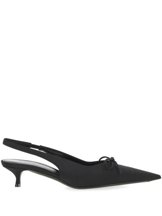 Luxury Balenciaga Trending 2026 Knife Bow Slingback Heel Black