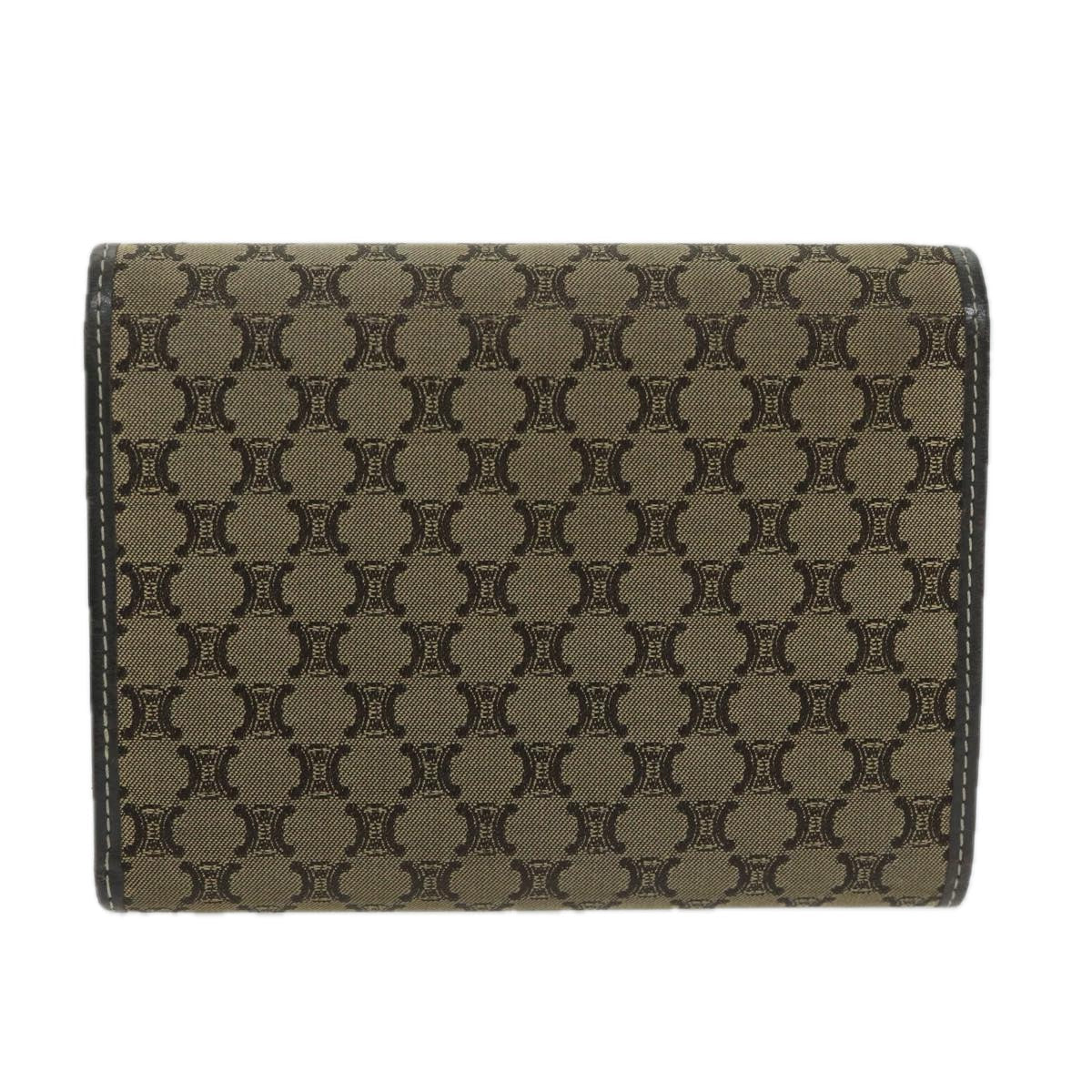 Luxury CELINE Macadam Canvas Wallet Beige  ai707