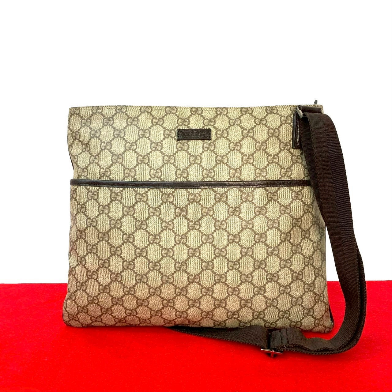 Gucci GG Logo Leather 2way Shoulder Bag
