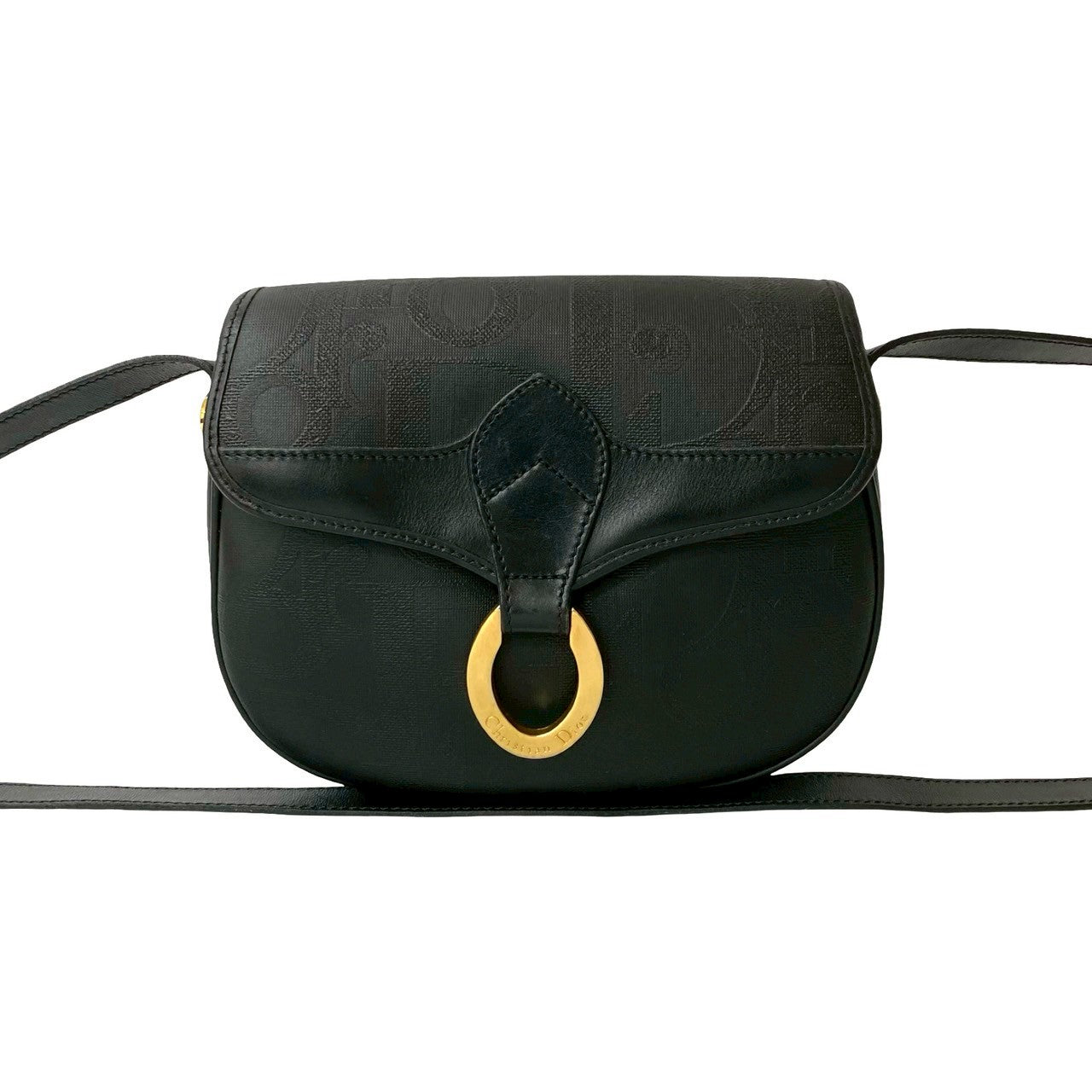 Christian Dior Trotter Leather Shoulder Bag