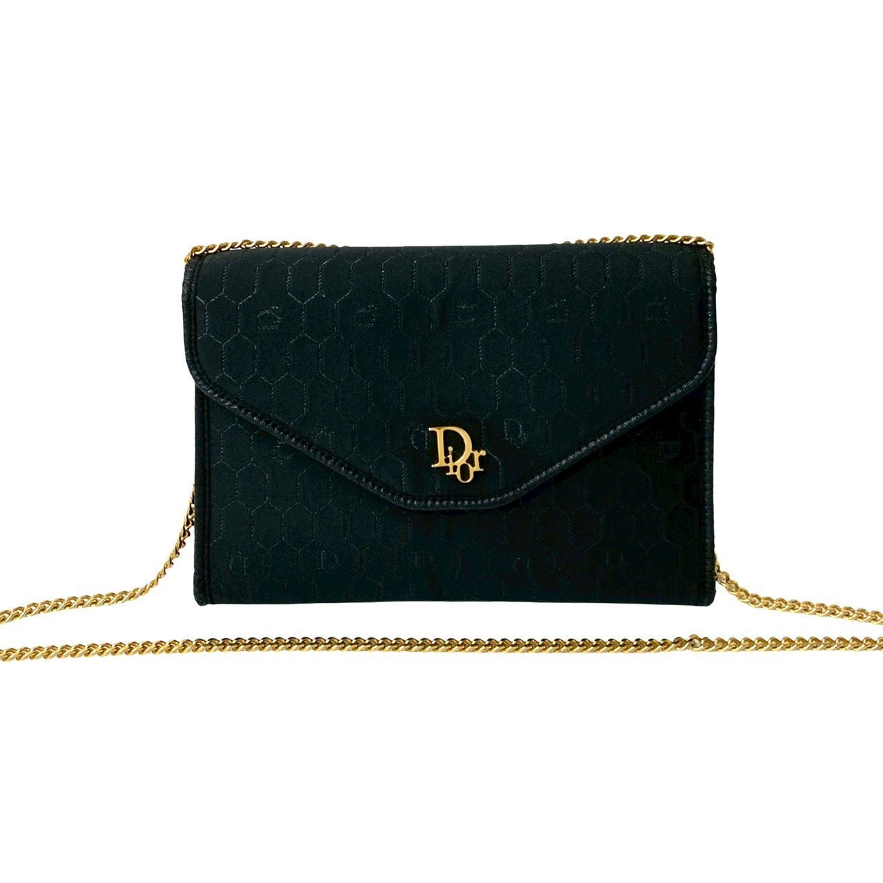 Christian Dior Honeycomb Canvas Shoulder Bag