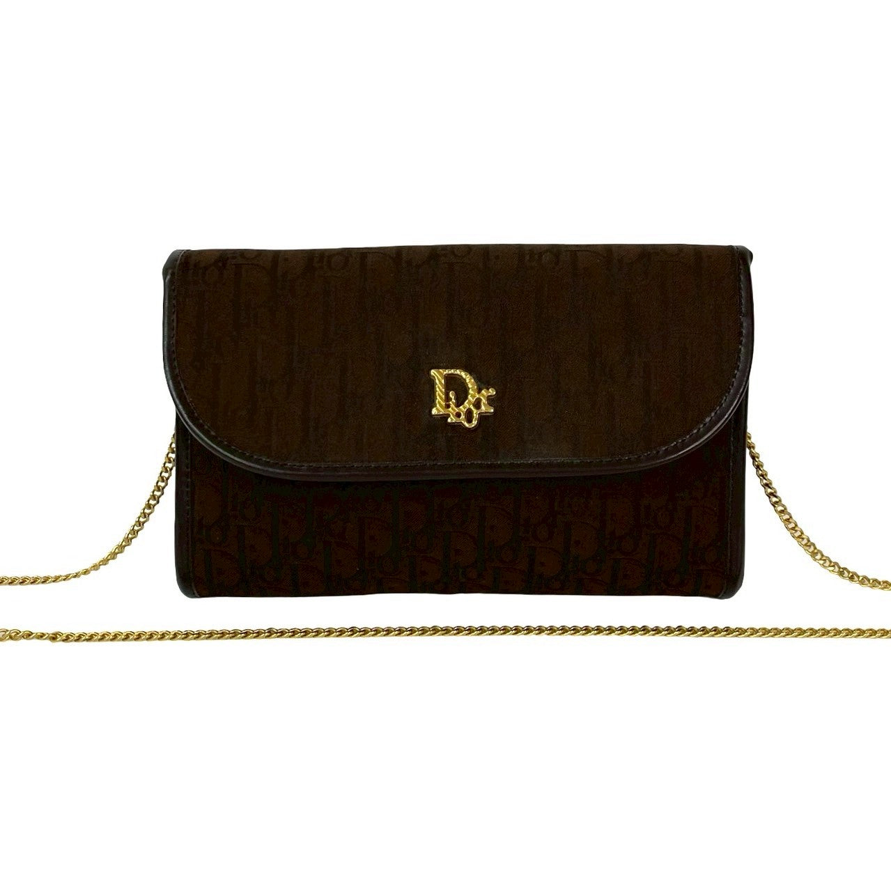 Christian Dior Trotter Canvas Leather 2way Shoulder Bag
