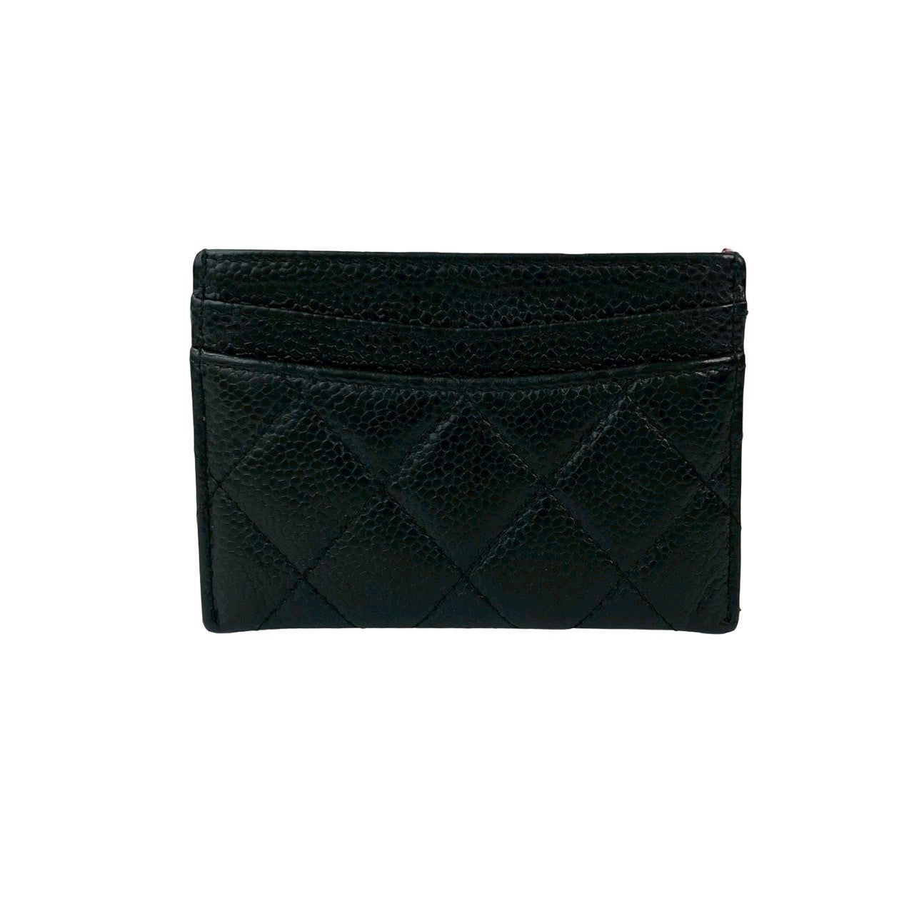 Chanel Matelassé Caviar Leather Card Case Handbag