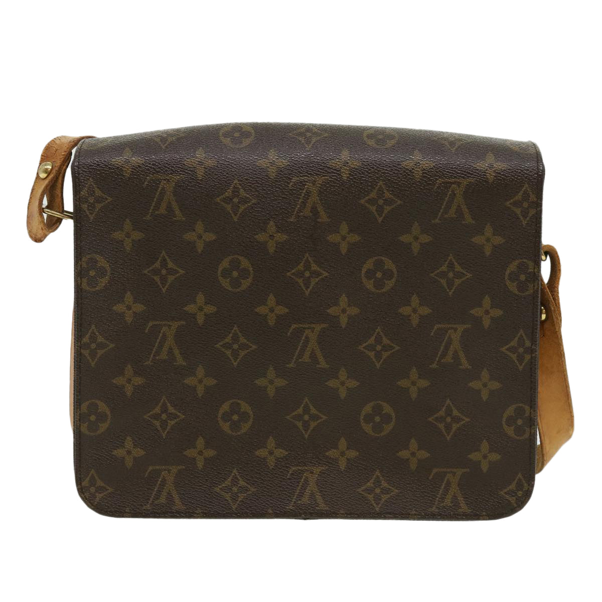 LOUIS VUITTON Monogram Cartouchiere GM Shoulder Bag M51252 LV Auth am3198