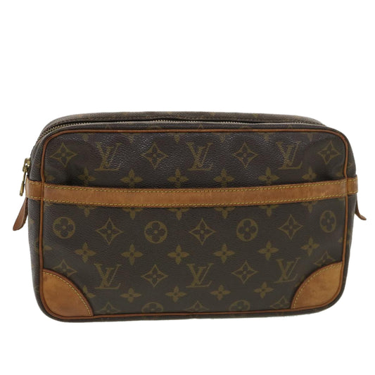 LOUIS VUITTON Monogram Compiegne 28 Clutch Bag M51845 LV am4107