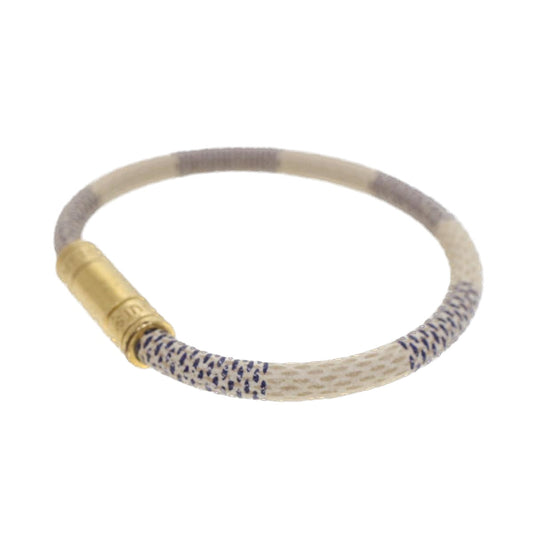 LOUIS VUITTON Damier Azur Bracelet Keep It Bracelet M6138F LV  am4460