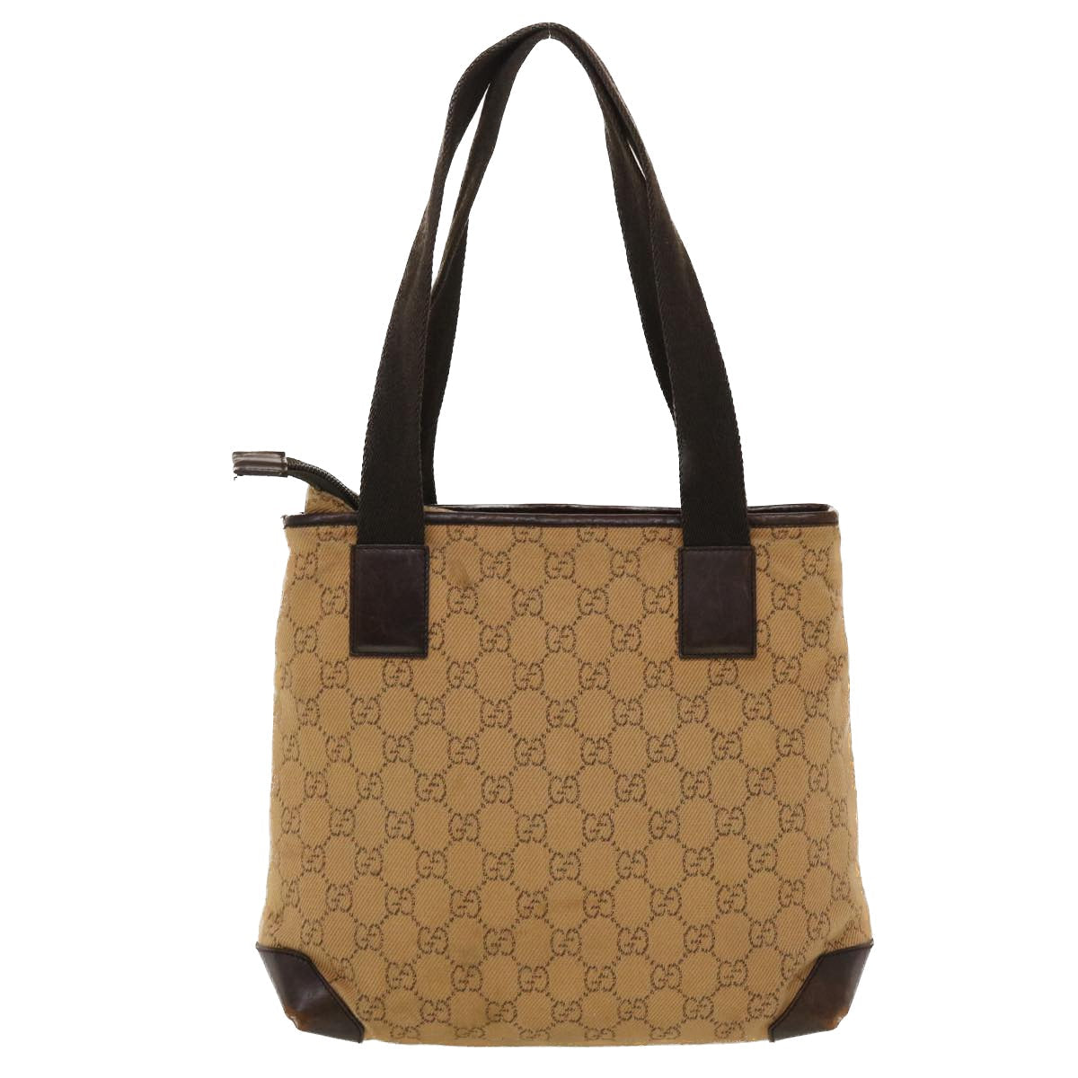 Gucci Leather Canvas Tote