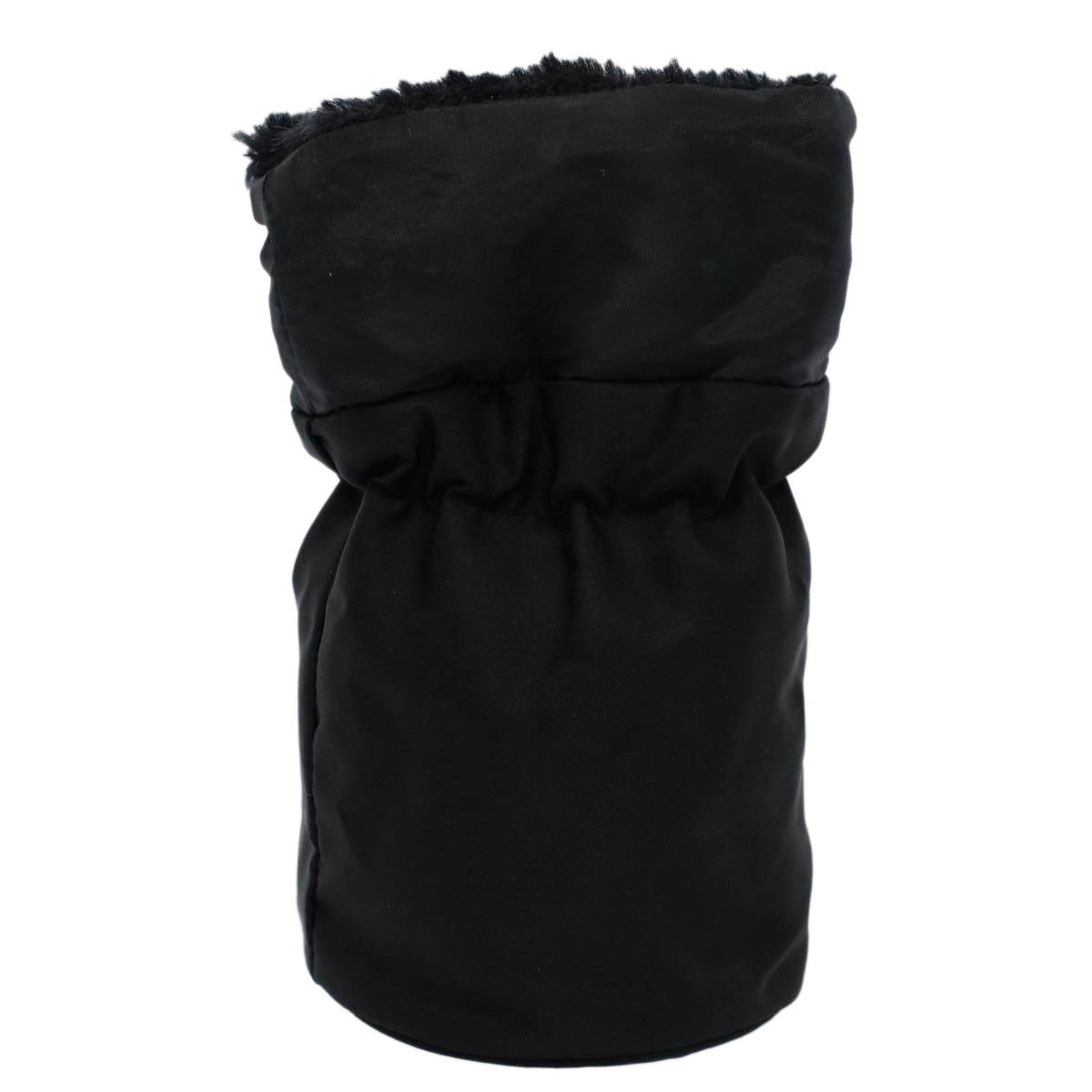 Luxury CELINE Circle Pouch Nylon Black  am5193