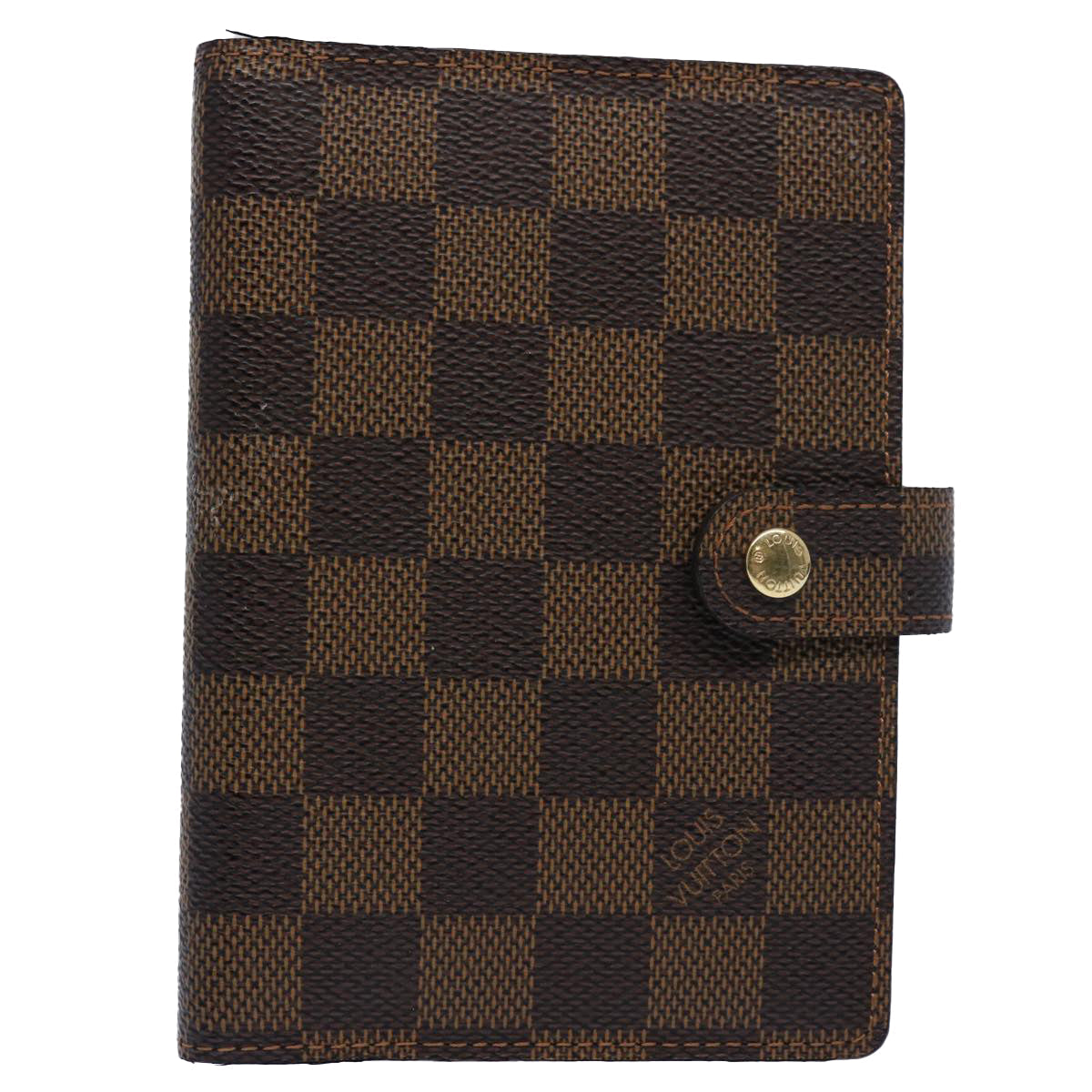 LOUIS VUITTON Damier Ebene Agenda PM Day Planner Cover R20029 LV Auth am5498