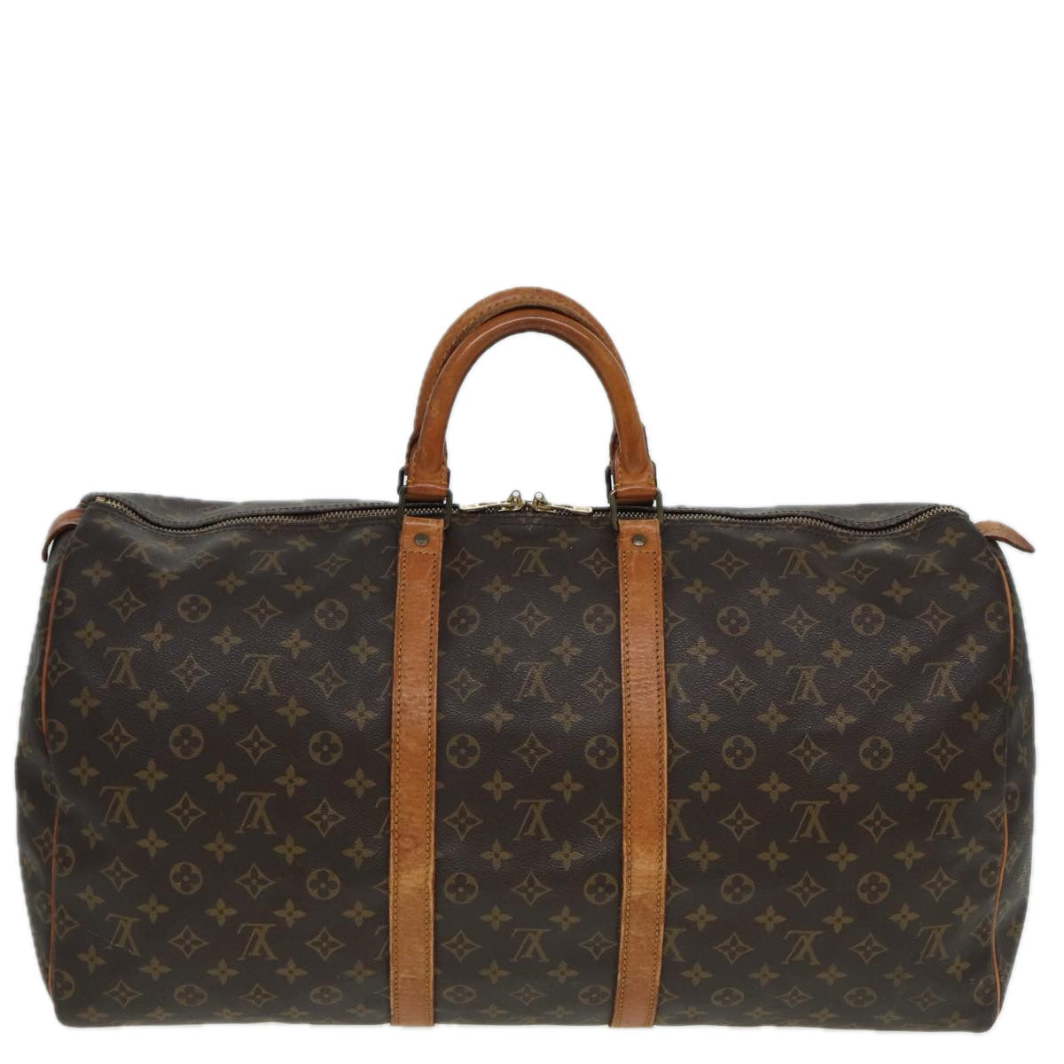 LOUIS VUITTON Monogram Keepall 55 Boston Bag M41424 LV Auth am6513